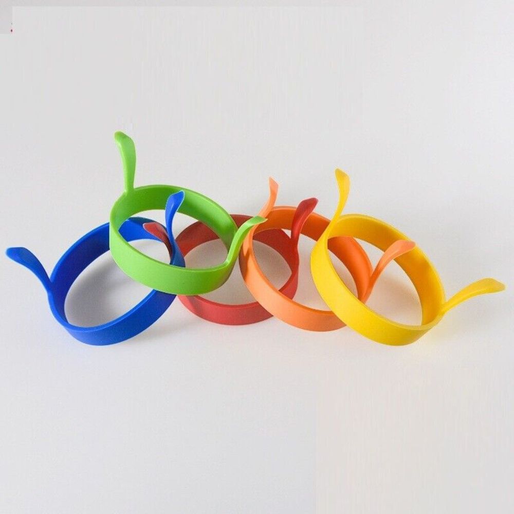 4/8pcs Silicone Egg Rings Kitchen Baking Tools Non Stick Pancake Handles