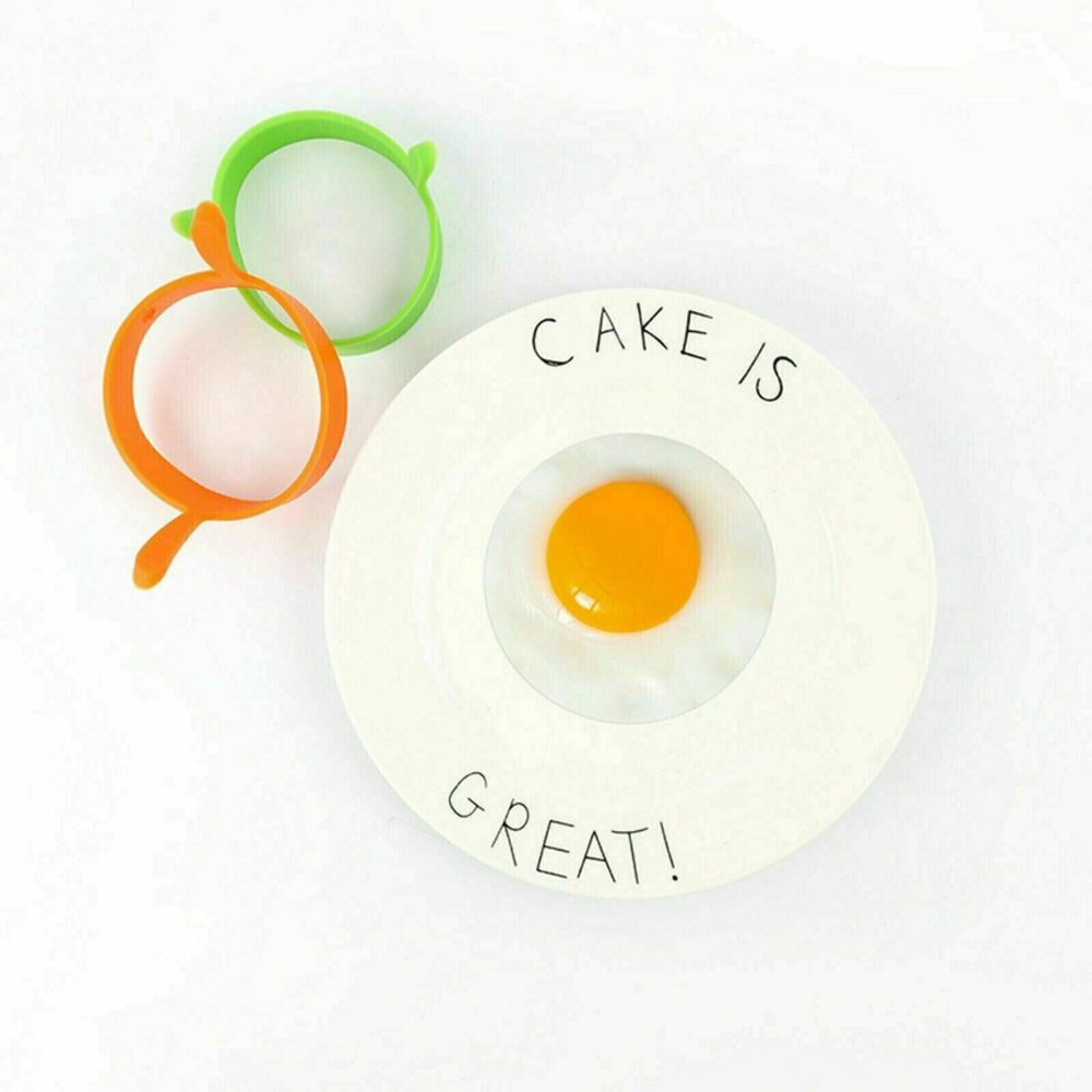 4/8pcs Silicone Egg Rings Kitchen Baking Tools Non Stick Pancake Handles