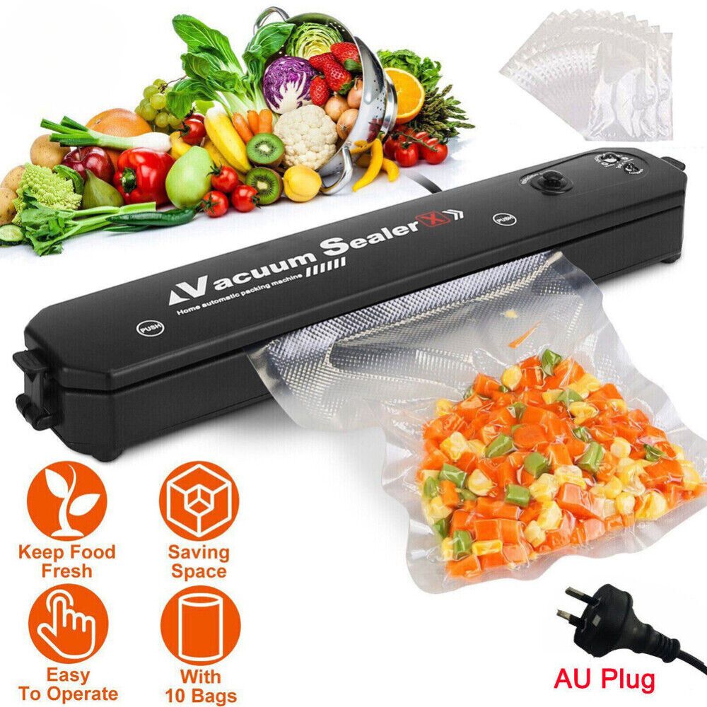 AU Plug Automatic Vacuum Sealer Food Packing Machine Vacuum Food Bags