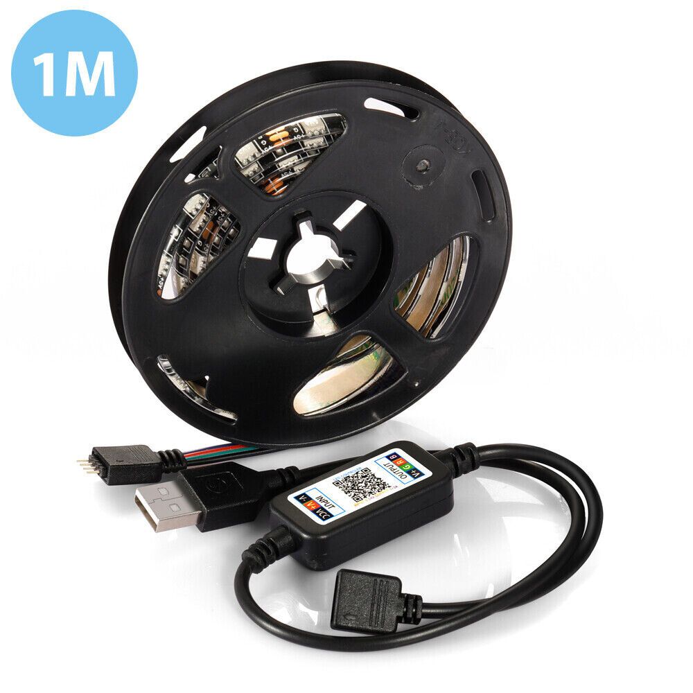 Bluetooth USB RGB LED Strip Lights 5V IP65 Waterproof 5050 5M 300 LEDs