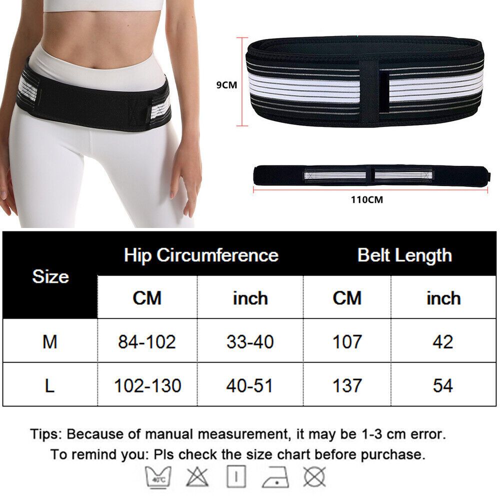 Men & Women Lower Back Pain Relieve Sciatica Waist Belly Support Belt