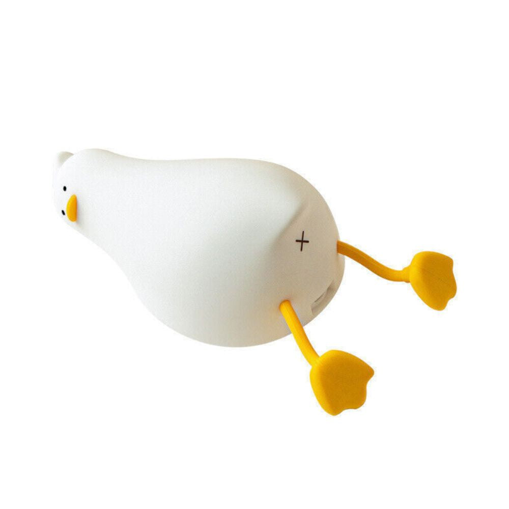 Night Light Lying Flat Duck Silicone Pat Lamp Cartoon Cute Children Lights