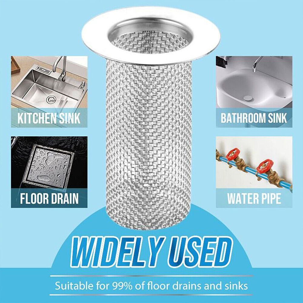 Reusable Bathroom Floor Drain Filter Hair Catcher Strainer Bath Stopper Sink
