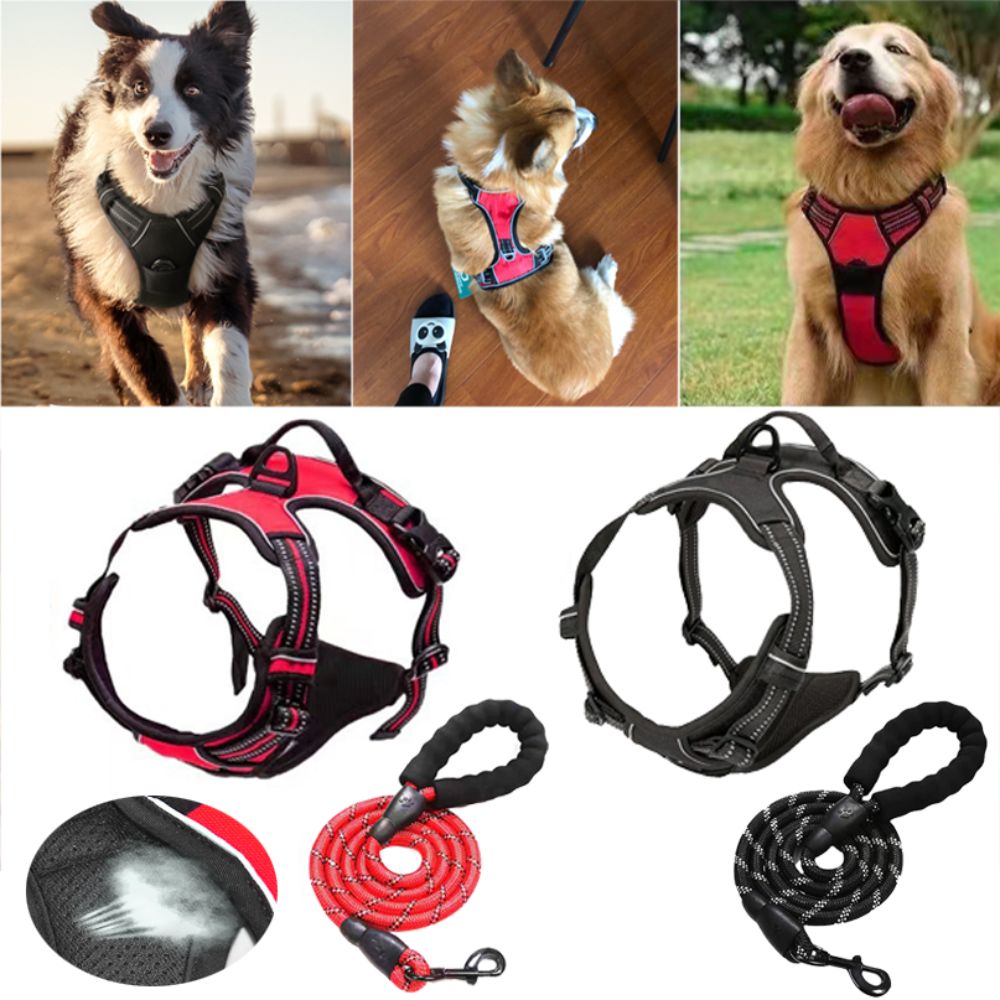 S-XL No-Pull Front Range Dog Harness Vest Adjustable Outdoor Handle Puppy Pet