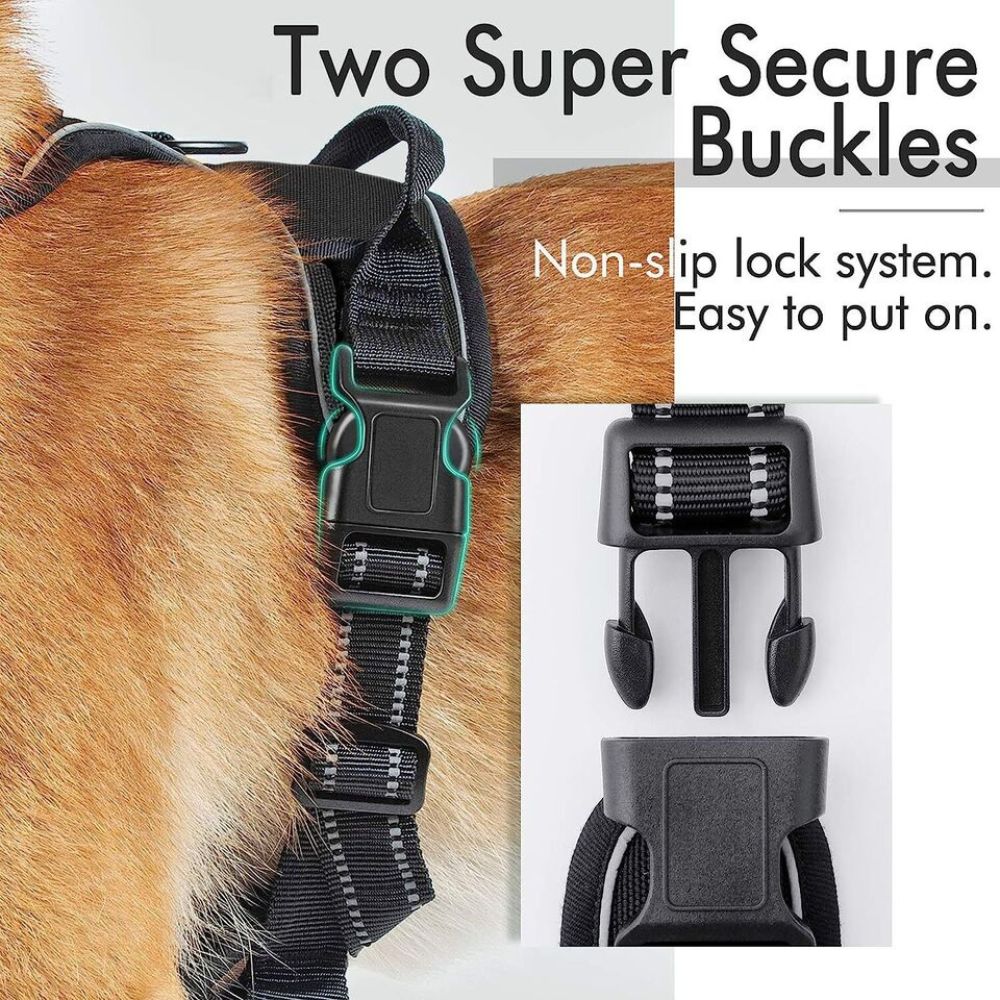 S-XL No-Pull Front Range Dog Harness Vest Adjustable Outdoor Handle Puppy Pet