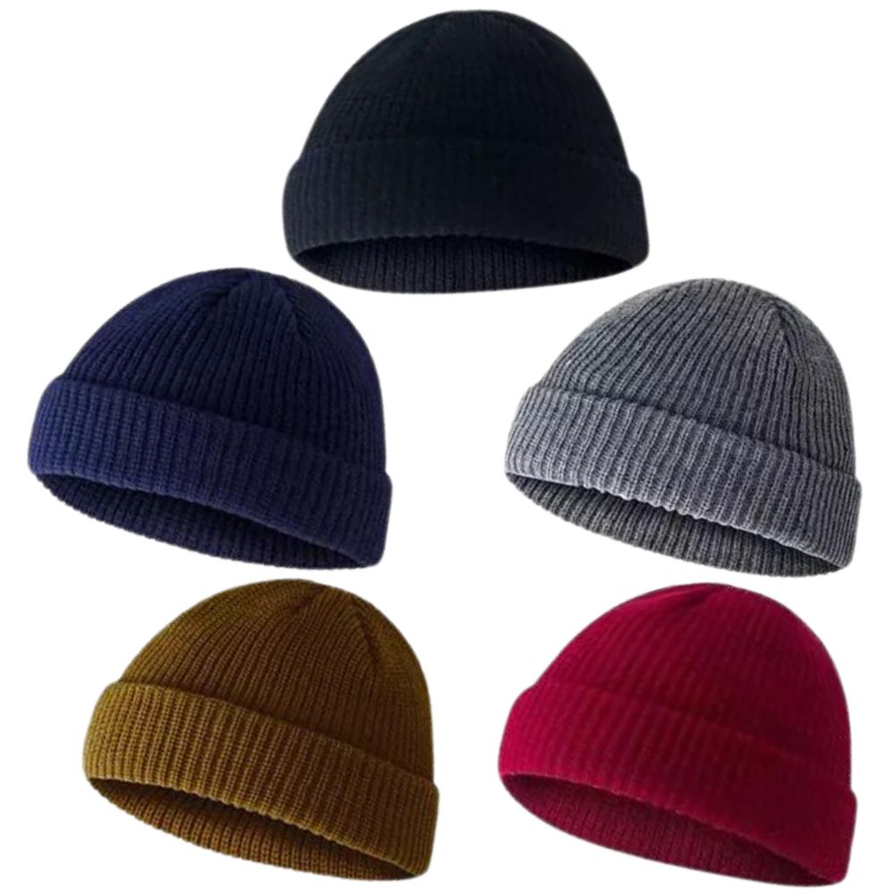 Unisex Beanie Men Women Plain Winter Ski Knitted Hat Cap Thermal Warm Knit Bulk