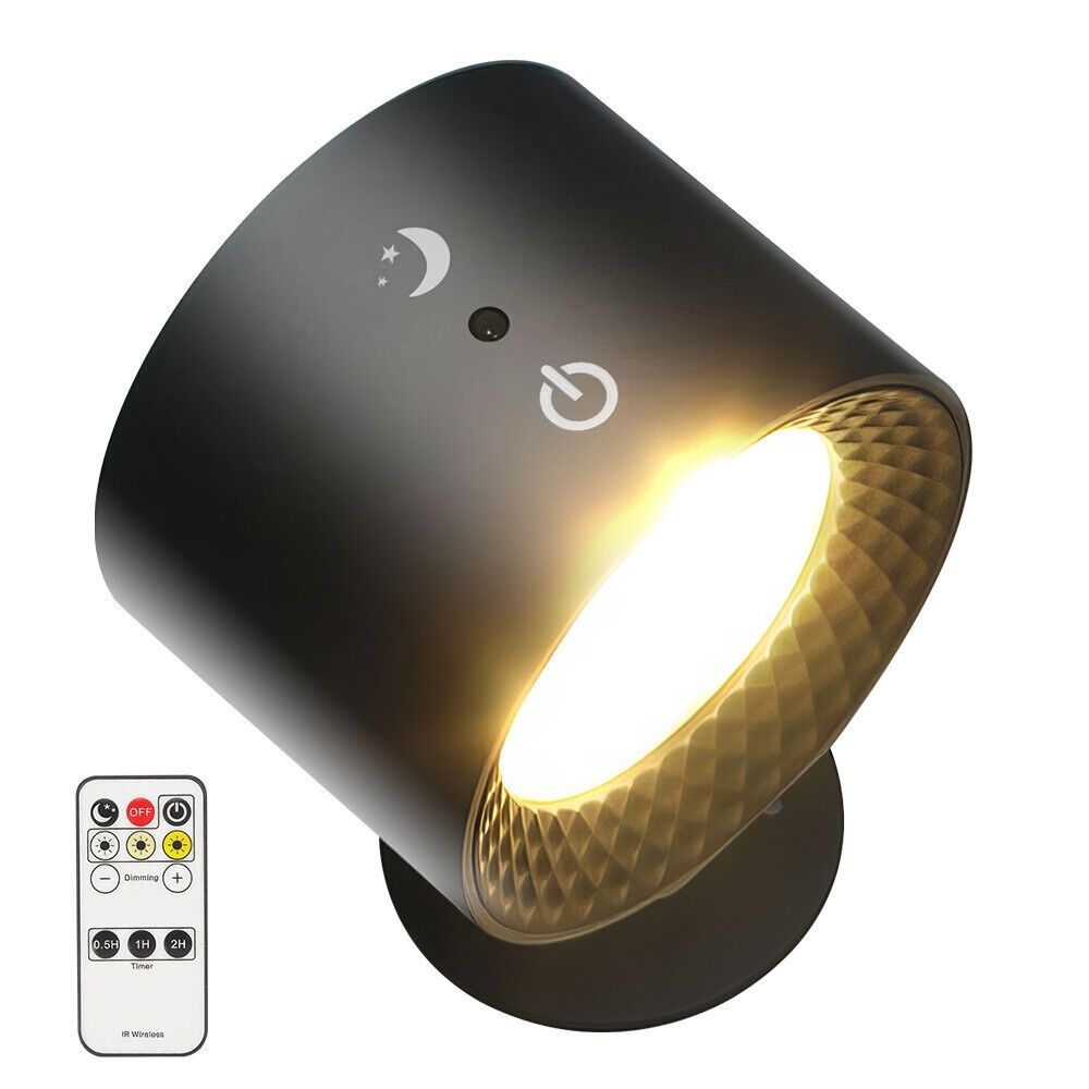 LED Wall Rechargeable Battery Reading Lights Wall Light Sconce Lamp Wall Mounted
