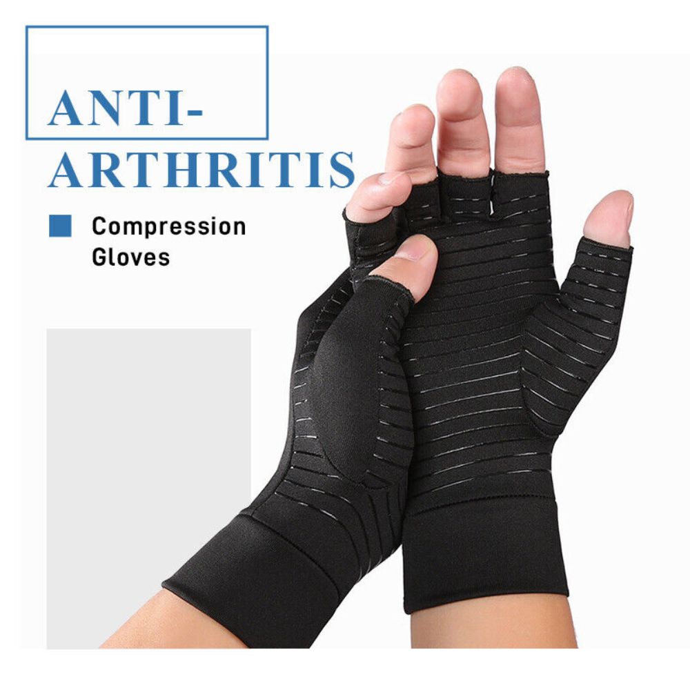 Pain Relief Compression Copper Arthritis Gloves Hand Wrist Brace Finger Support