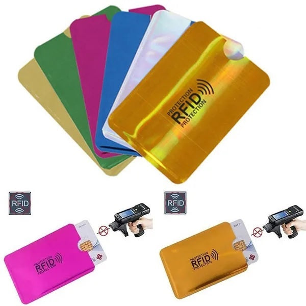 Anti Theft RFID Blocking Aluminum NFC Anti Scanning ID Bank Credit Card Case