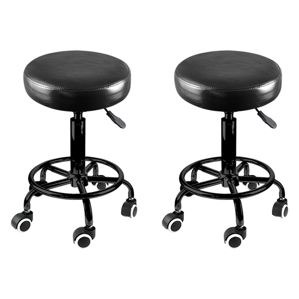 Levede 2x Salon Stool Swivel Bar Stools-2018816816809381888