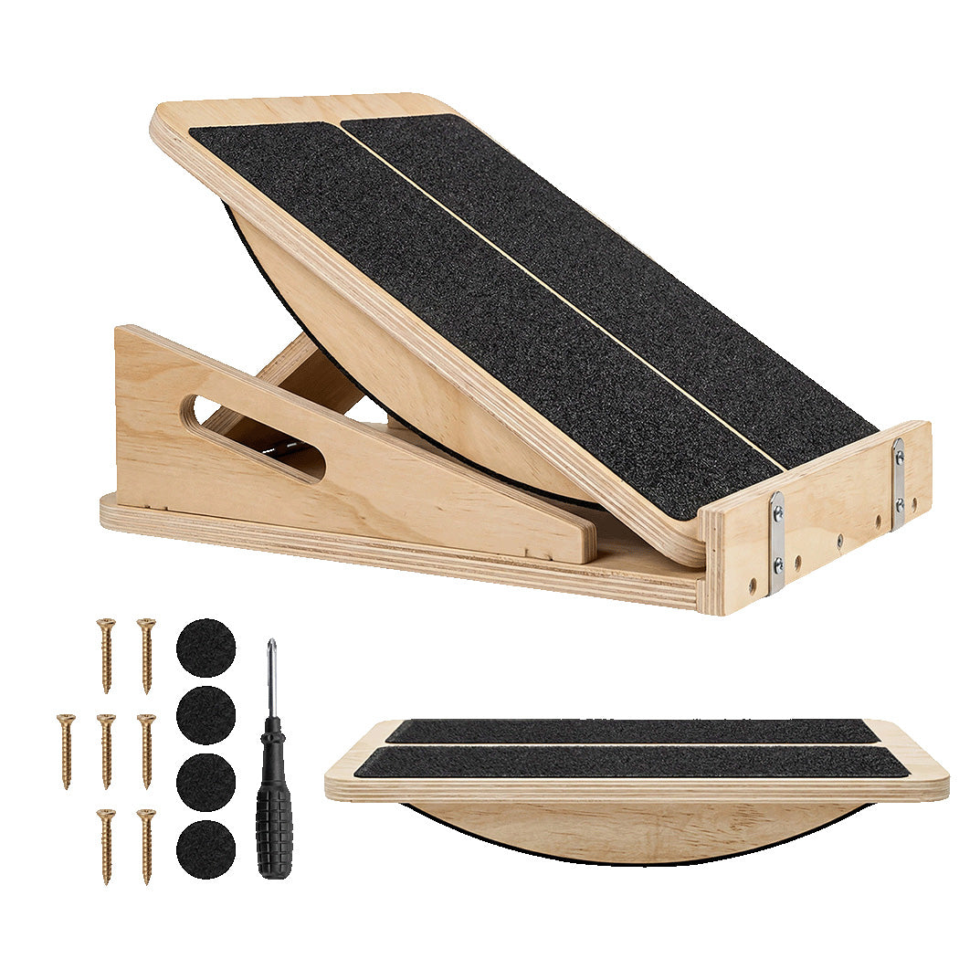 Centra 4-Level Adjustable Wooden Slant Board Professional Incline Calf Stretcher-2050059021230149632