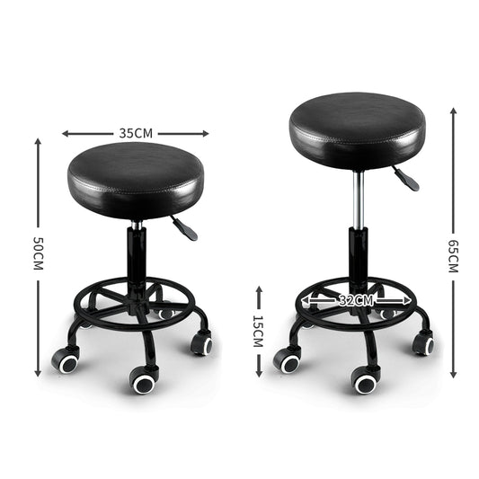 Levede 2x Salon Stool Swivel Bar Stools-2018816816809381890