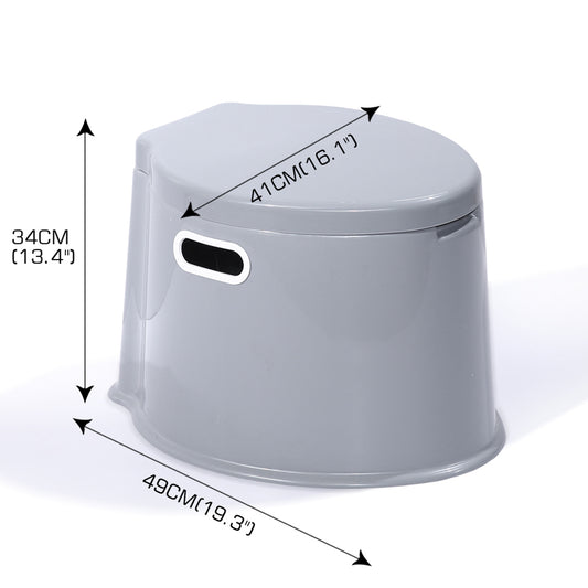 6L portable camping toilet with removable waste tank for outdoor travel