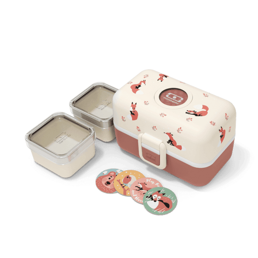 Monbento Tresor Graphic Kids's Bento Box- Cinnamon Fox Cinnamon Fox-2006733344750047234