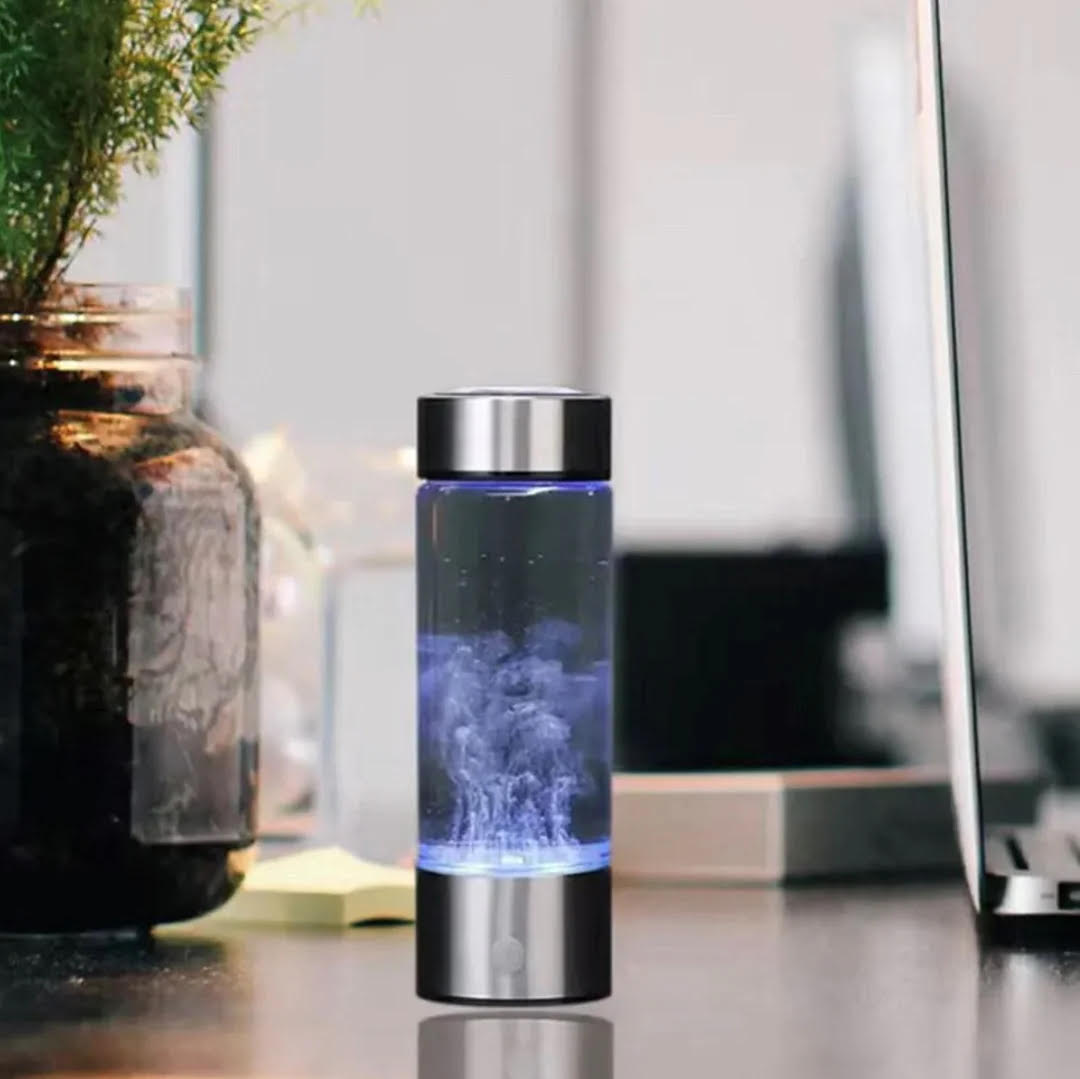 450ml Hydrogen Water Bottle Alkaline Ionizer Rich Generator Machine