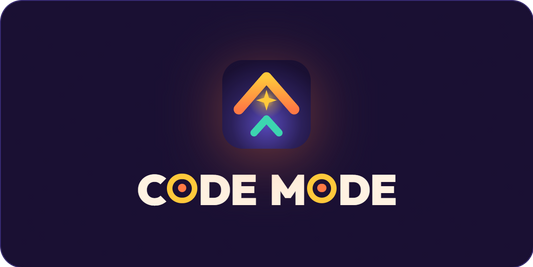 Code Mode logo — kids' coding adventures, free with KKPW orders over $50