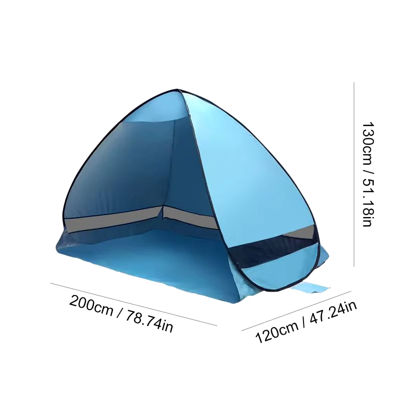 Shade UPF 50 Shelter Anti-Uv Camping Tent Easy Setup Shelter Beach Essentials Outdoor Gear for Park Picnic Fishing Courtyard