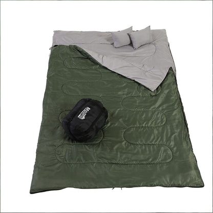 Mountview Sleeping Bag Double Bags Outdoor Army Green-2065254373969235969
