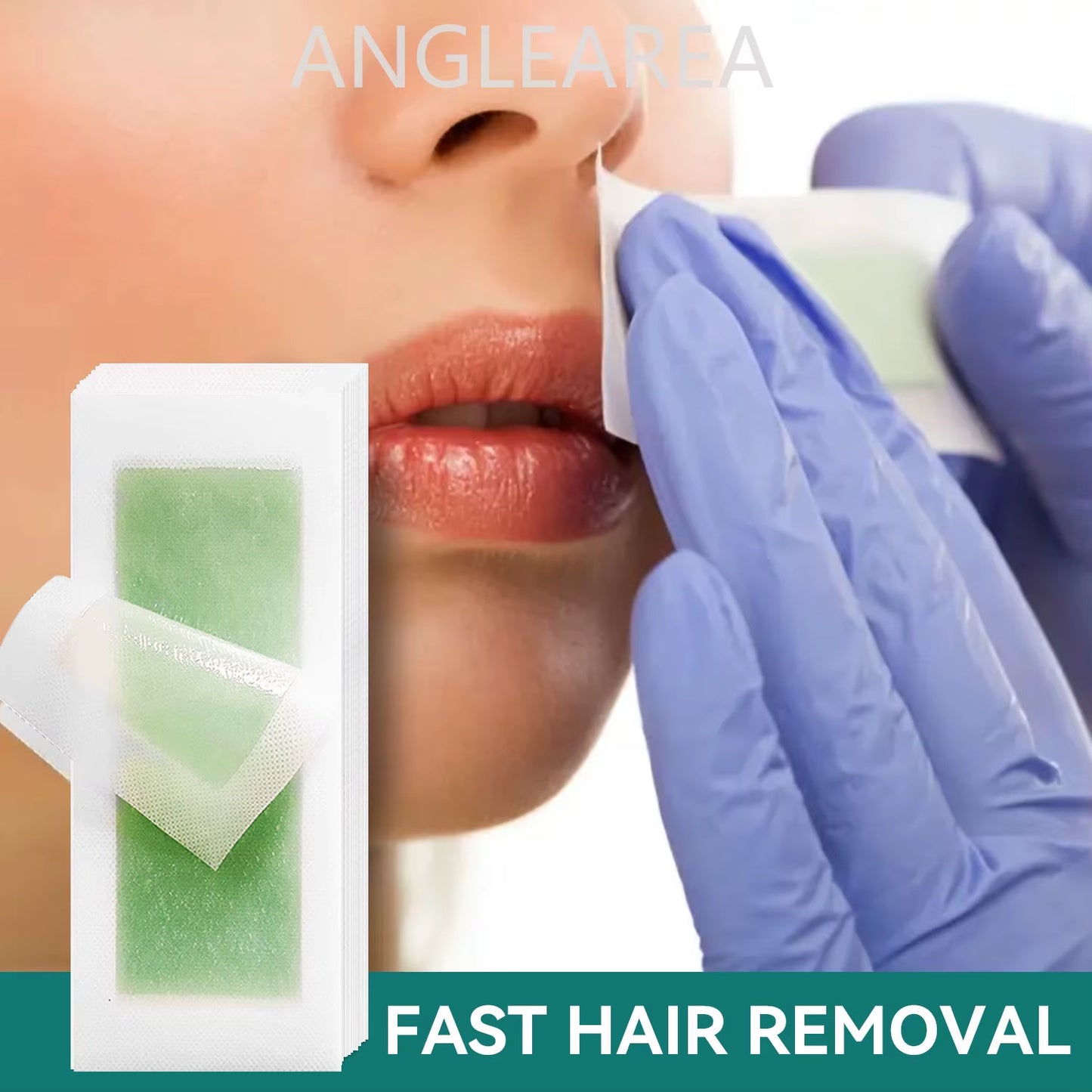 30Pcs Facial Hair Removal Wax Strip per Box Professional Non Woven Face Lip Eyebrow Women'S Body Hair Removal