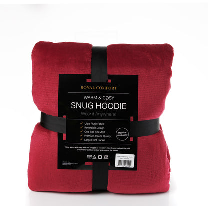 Royal Comfort Snug Hoodie - Red-1951134893551521796