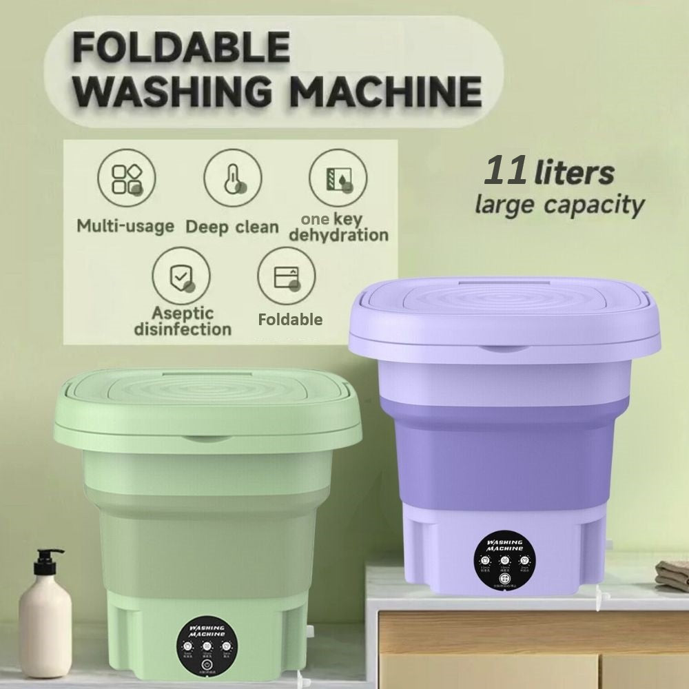 8L Small Folding Washing Machine Can Be Dehydrated Portable