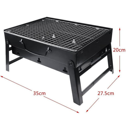 Portable BBQ Grill Charcoal Smoker Barbecue Outdoor Foldable Camping Fire Pit