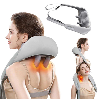 5D Goletsure Neck, Shoulder & Trapezius Massager with Heat For Pain Relief