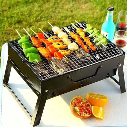 Portable BBQ Grill Charcoal Smoker Barbecue Outdoor Foldable Camping Fire Pit