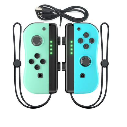 Wireless Controller Gamepad For Nintendo Switch Joy Con Left + Right - Zelda Kingdom Black & Gold with LED