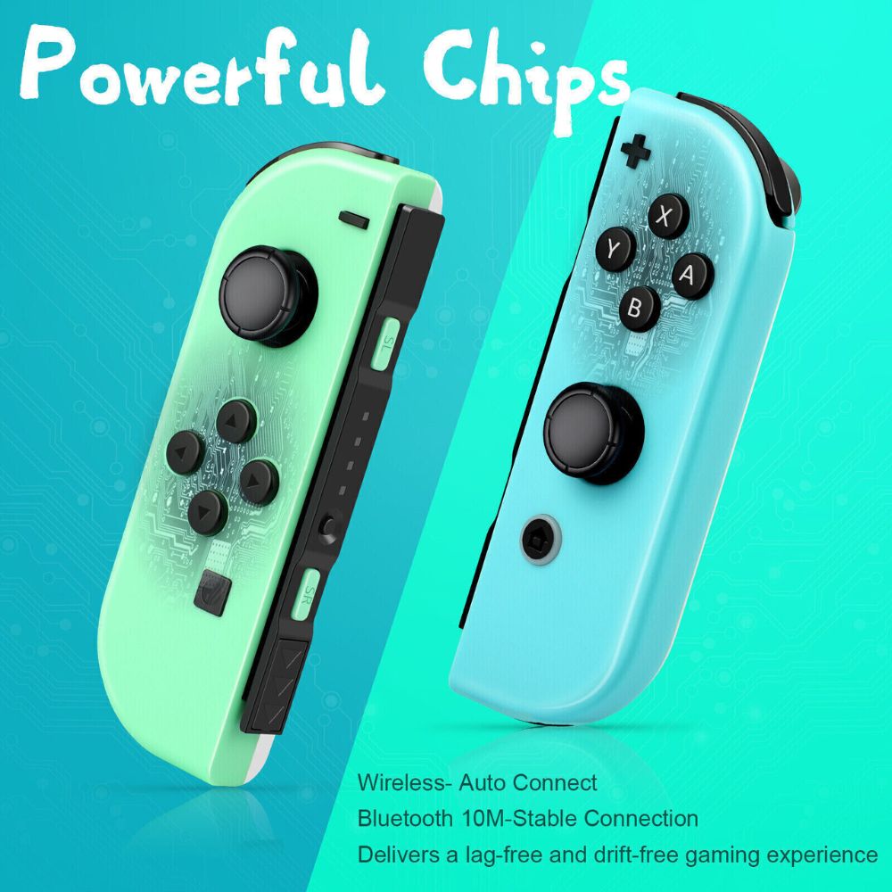 Wireless Controller Gamepad For Nintendo Switch Joy Con Left + Right - Tears of the Kingdom 3 + Wrist Strap