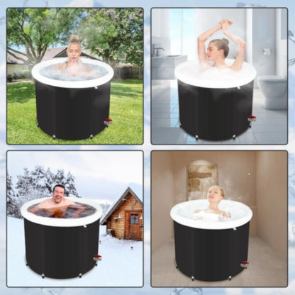 Large Ice Bath Tub PVC Folding Bathtub For Athletes Cold Water Therapy Hot Tub