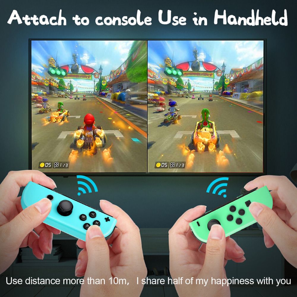 Wireless Controller Gamepad For Nintendo Switch Joy Con Left + Right - Fortnite Fleet Force + Wrist Strap