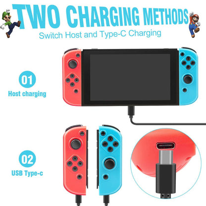 Wireless Controller Gamepad For Nintendo Switch Joy Con Left + Right - Monster Hunter + Wrist Strap