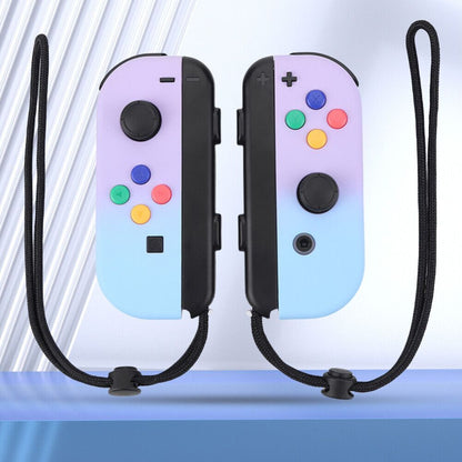 Wireless Controller Gamepad For Nintendo Switch Joy Con Left + Right - White Left & Right + Wrist Strap