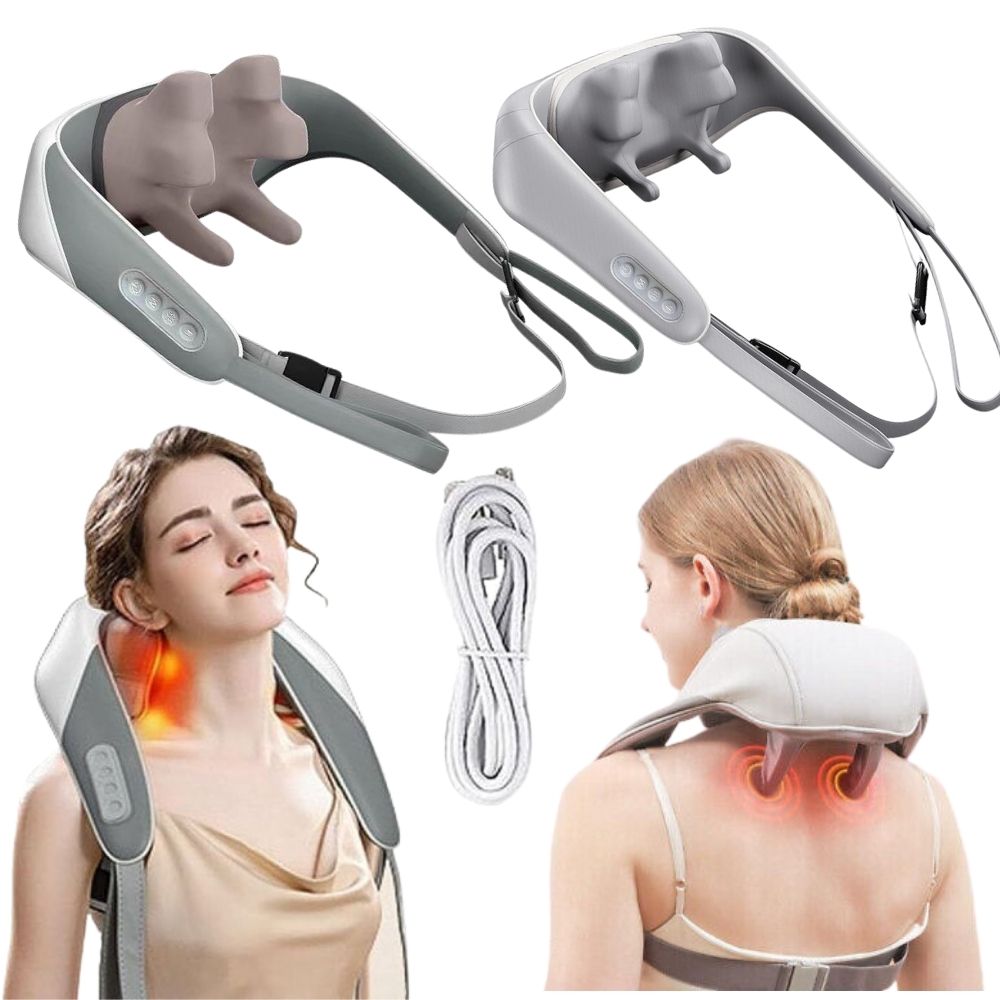 5D Goletsure Neck, Shoulder & Trapezius Massager with Heat For Pain Relief