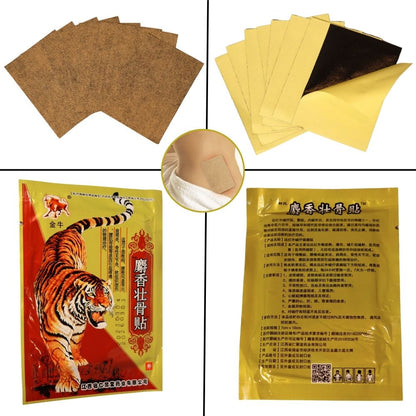 Tiger Balm Herbal Pain Relief Plaster Patches - 7 x 10 cm