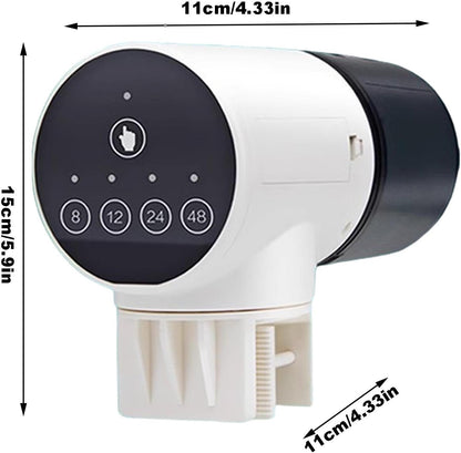 CARLA HOME Automatic Fish Feeder with Timer, Moistureproof Dispenser & Rechargeable Feeding for Aquarium or Tank-2050057508931899396
