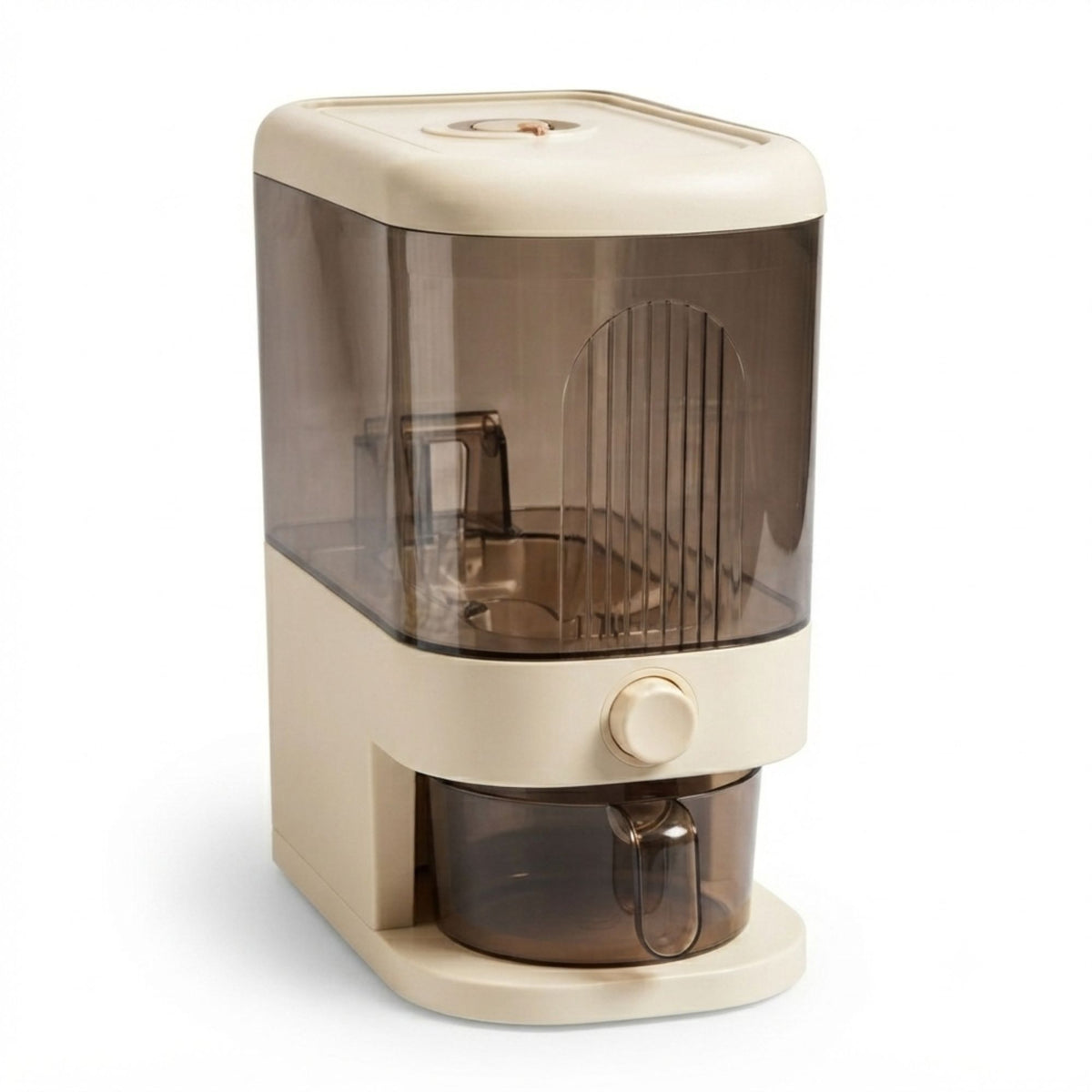 CARLA HOME Rice Dispenser 5kg Large Storage, Press Button Grain Container Kitchen-2094971928354885640