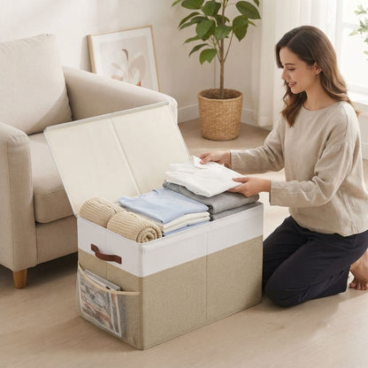 CARLA HOME Large Toy Storage Box with Lid Upgraded Toy Storage Chest Organiser-2094971930133270533