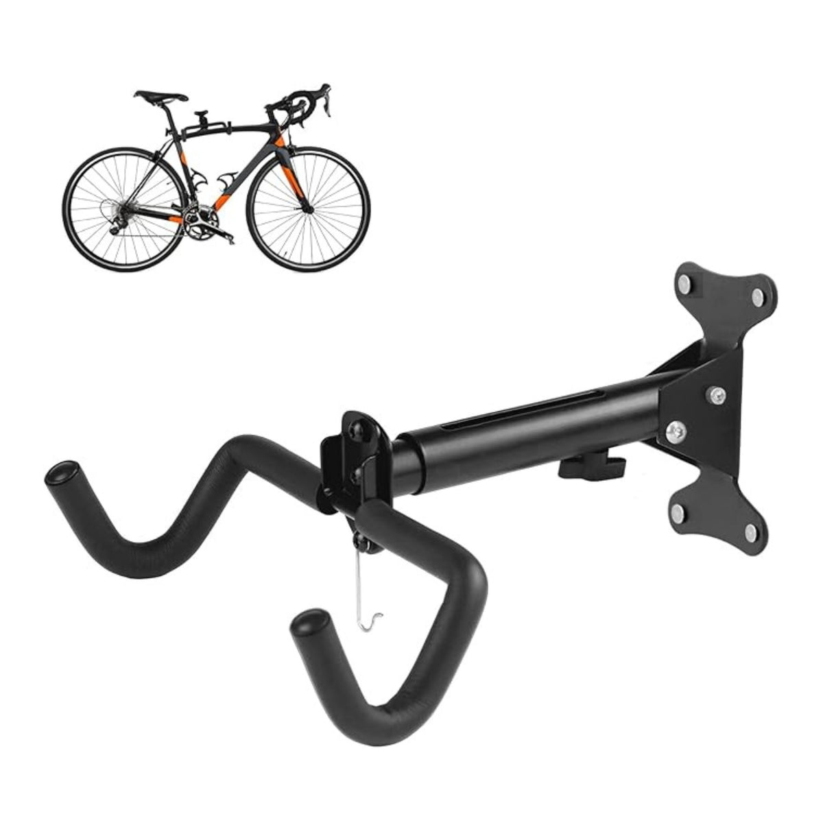 CARLA HOME Wall Mount Bike Rack, Adjustable Foldable Hanger, Garage Storage-2094971930565283840