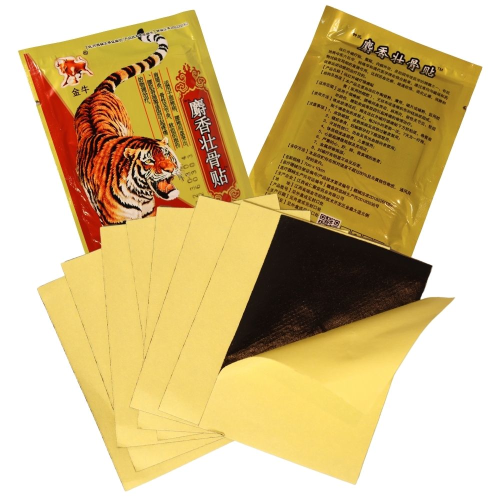 Tiger Balm Herbal Pain Relief Plaster Patches - 7 x 10 cm