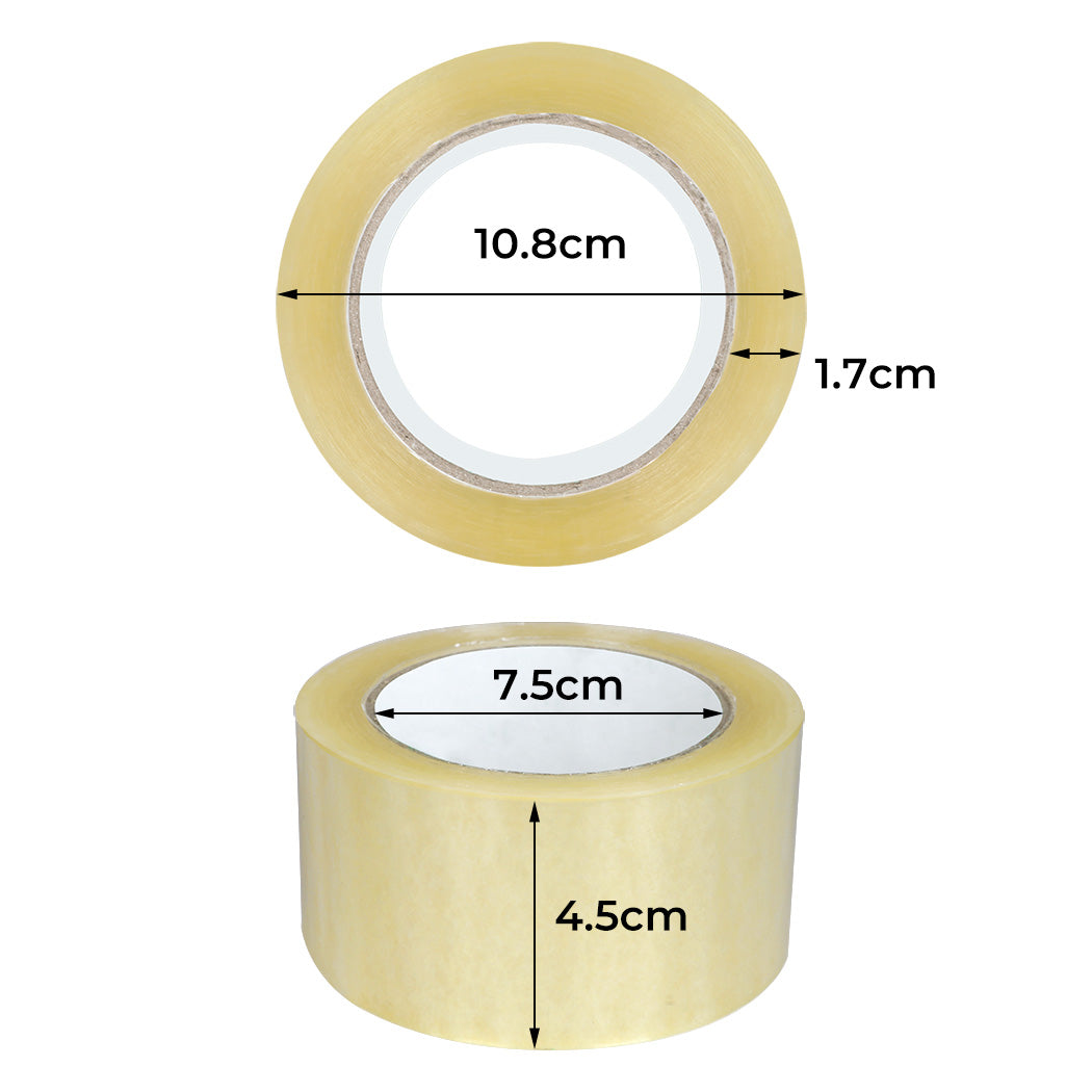 6 Rolls Packing Packaging Tape 45mmx75m-2065254233879482370