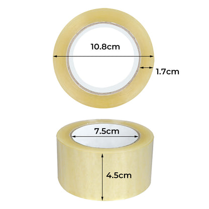 6 Rolls Packing Packaging Tape 45mmx75m-2065254233879482370