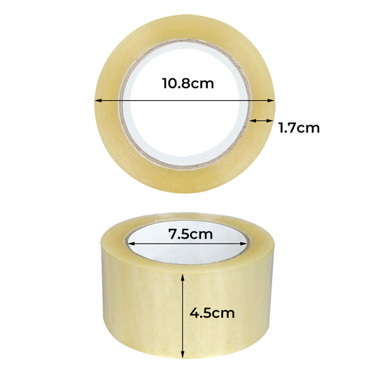 6 Rolls Packing Packaging Tape 45mmx75m-2065254233879482370