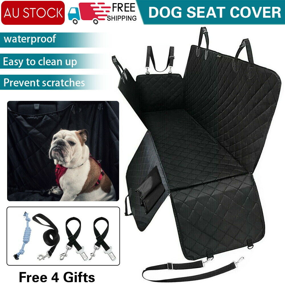 Premium Waterproof Pet Car Seat Cover Hammock - Non-Slip Protector for Dogs and Cats