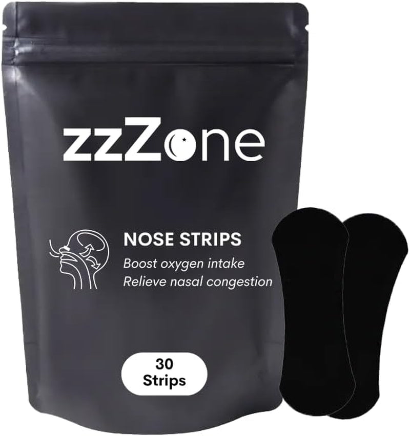 Transform Your Sleep and Performance with Extra Strength Nose Strips - 30 Pack for Snoring Relief and Enhanced Breathing