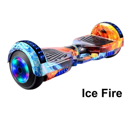 6.5inch Wheel Electric Self Balancing Hoverboard with LED Lights & Bluetooth Speakers - Ice Fire