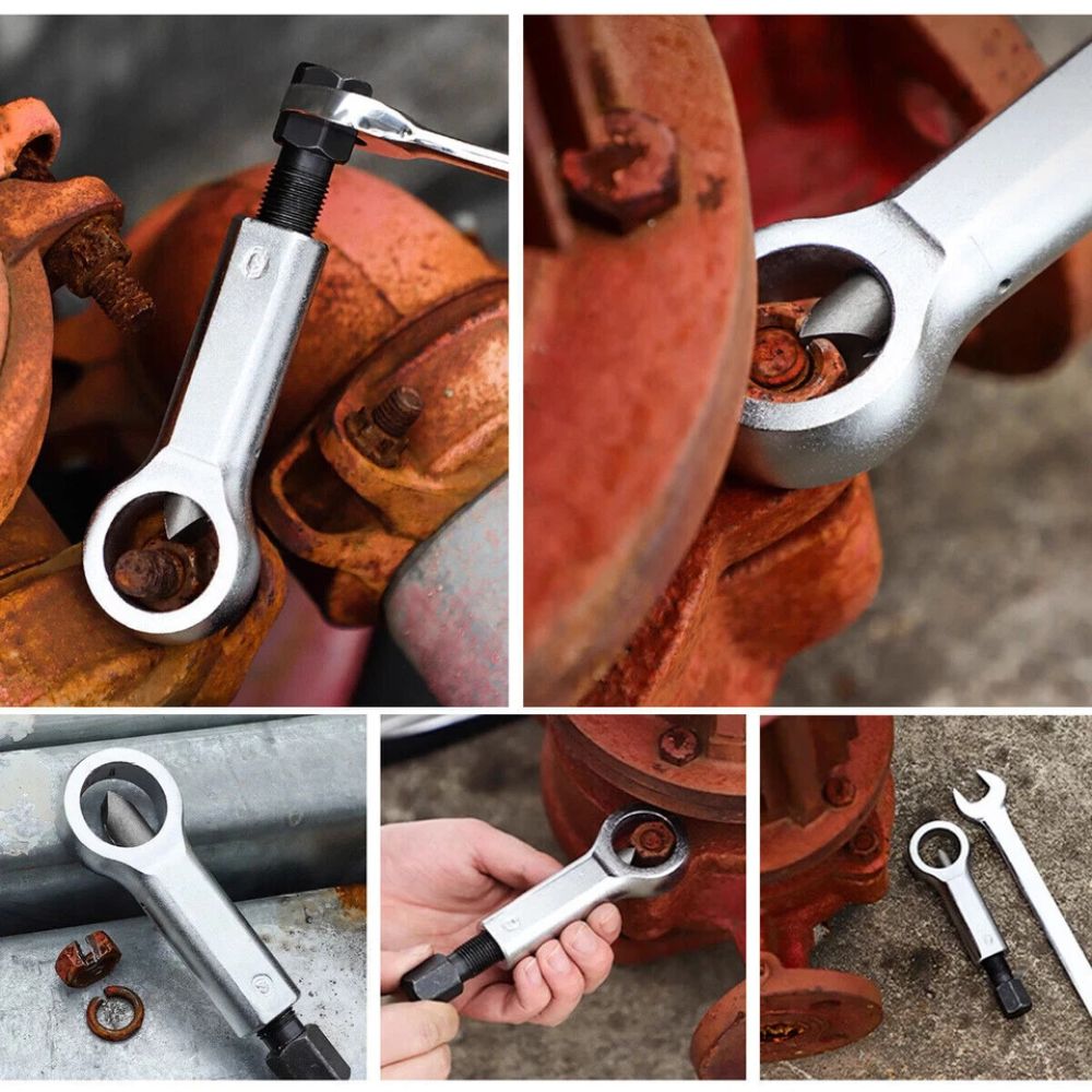 4pcs Metal Nut Splitter Breaker Remover Extractor Manual Pressure Cracker