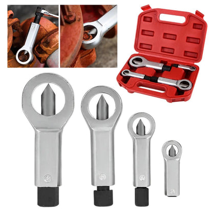 4pcs Metal Nut Splitter Breaker Remover Extractor Manual Pressure Cracker