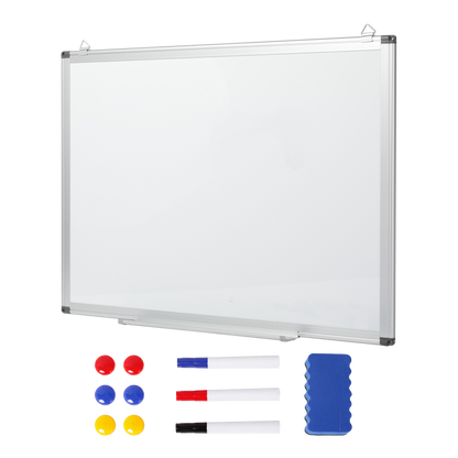 Levede Magnetic Whiteboard Smooth Dry Erase Board with 3 Pens for Office White-2100035036479885320